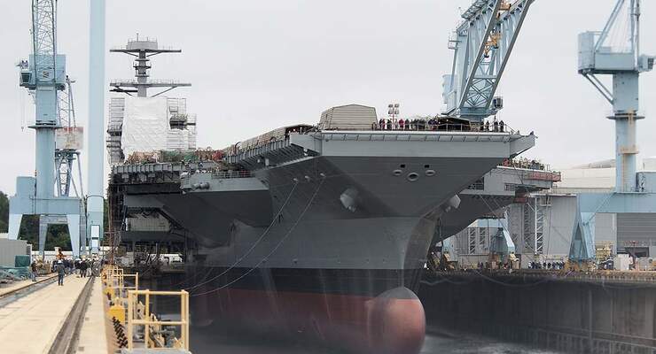 Us Navy Tauft Neuen Flugzeugträger Uss Gerald R Ford” Flug Revue