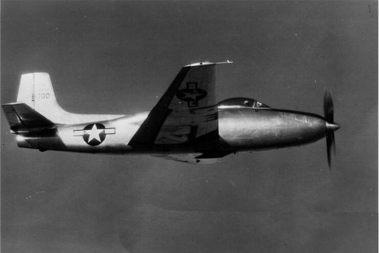 MischantriebJäger Convair XP81 FLUG REVUE
